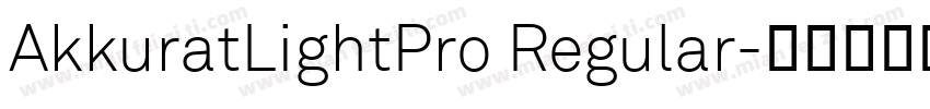 AkkuratLightPro Regular字体转换